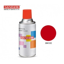 三和  普通手搖自噴漆  紅色